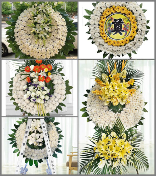 湖北仙桃市龙华山街道花圈速递